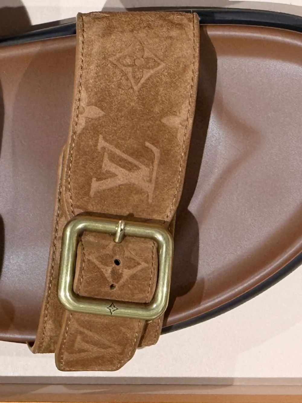 Louis Vuitton LV Venice Mule Sandals Brown Monogram Men’s Size 12 New With Box